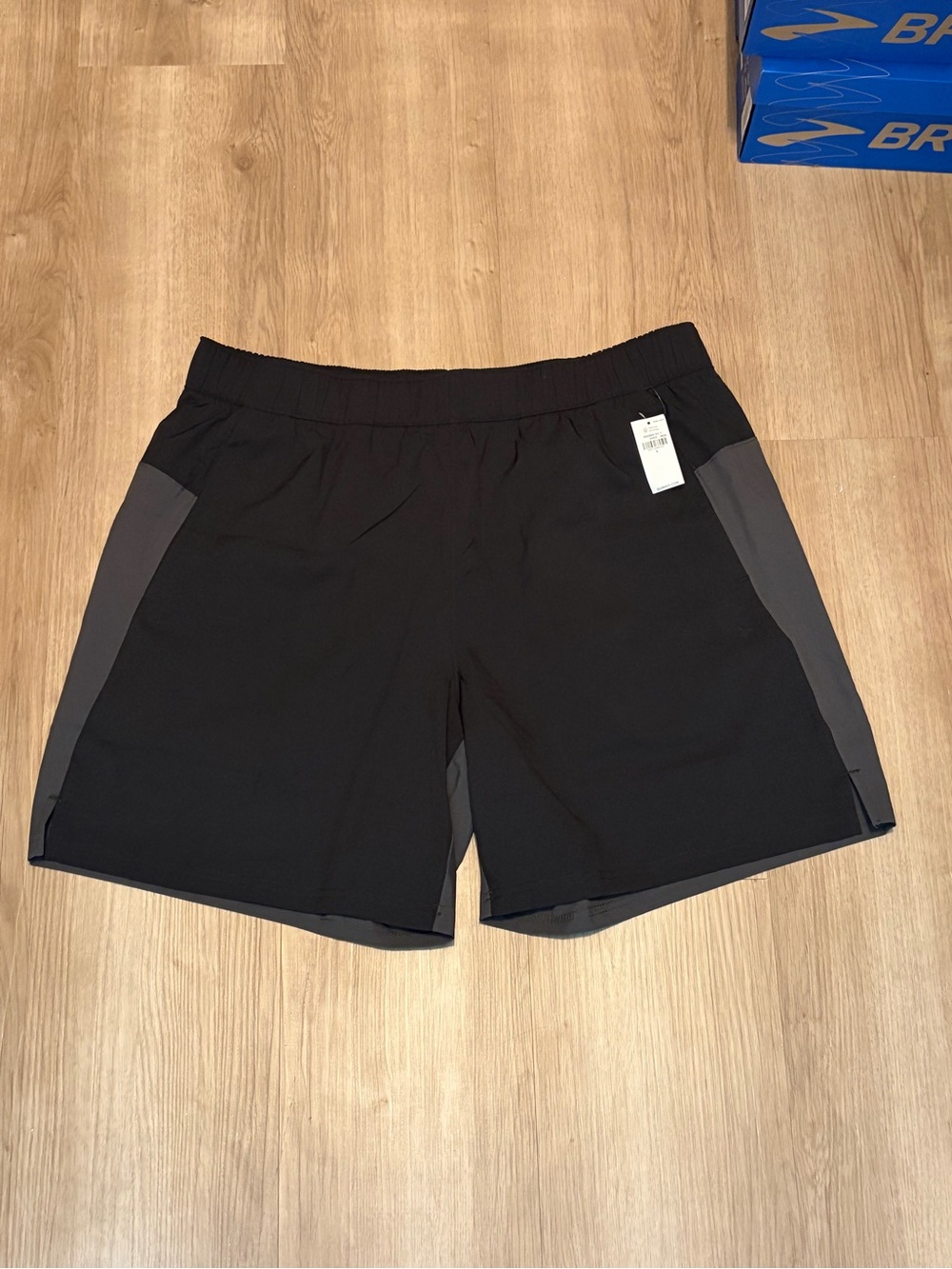 Old Navy Black Shorts with Gray Side Panels